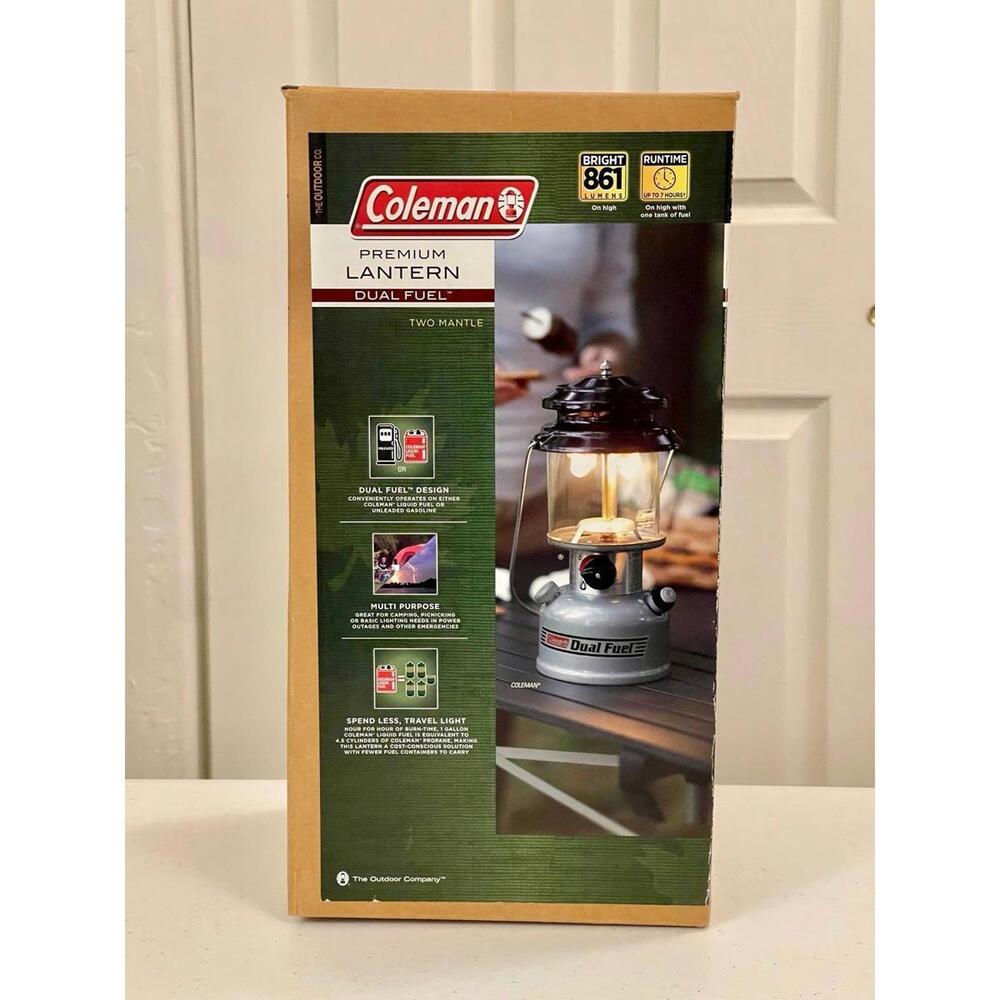 New Coleman Premium Dual Fuel Lantern - New Factory Sealed- Never Used